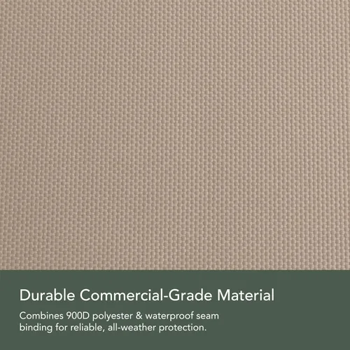 Miniatura 7 de Covermates Prestige - Funda para silla de exterior, 900D resistente al agua, protección para muebles de patio con dobladillo con cordón, correas