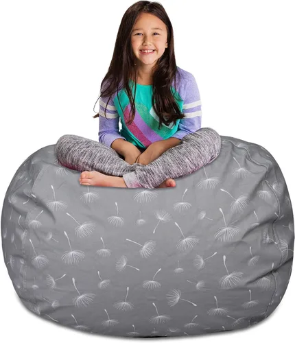Miniatura 13 de Posh Stuffable Kids Funda de Silla Puf Rellenable para Almacenamiento de Animales de Peluche - Organizador de Juguetes Infantiles, Mediano 27