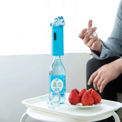 Miniatura 6 de Dispensador de Soju Jinro con 2 piezas de vasos de Soju, dispensador automático de bebidas solo para Soju, mercancía clásica de la marca Soju, Soju