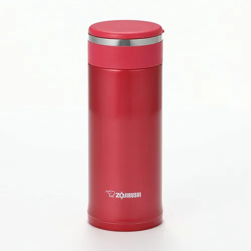 Miniatura 6 de Zojirushi SM-JE36-RC - Botella de agua con tornillo, taza de acero inoxidable, 12.2 onzas líquidas (0.36 L), color rojo transparente