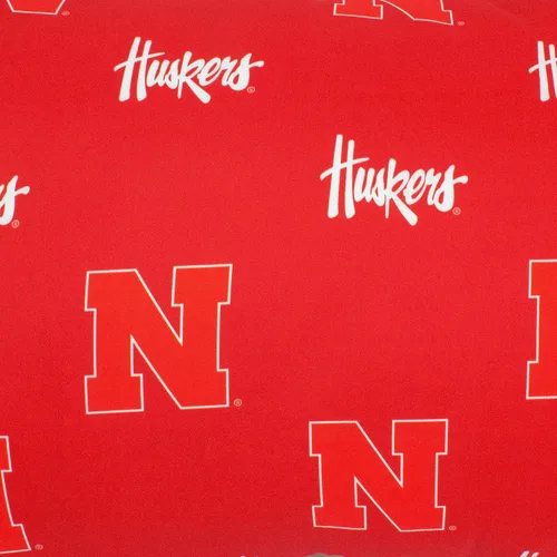 Miniatura 6 de College Covers Everything Comfy Nebraska Cornhuskers Funda de Almohada, Almohada Corporal, 20" x 60", Incluye 1 Funda de Almohada