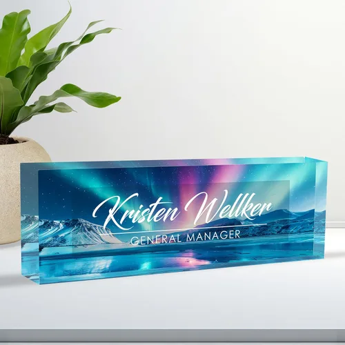 Miniatura 9 de Placa de Nombre Personalizada para Escritorio, Placa de Nombre de Escritorio Personalizada, Placa de Nombre Acrílica Personalizada para Oficina