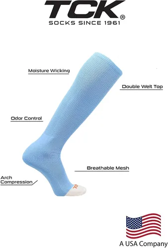 Miniatura 3 de TCK Prosport Calcetines de tubo para béisbol, sóftbol, fútbol. Calcetines duraderos y con tecnología de absorción de humedad que cubren