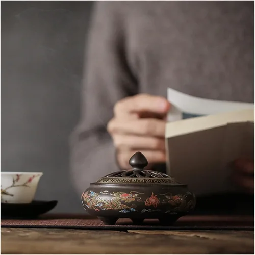 Miniatura 5 de Quemador de incienso para decoración creativa del hogar, quemador de incienso de cerámica, artesanía clásica, regalo, lágrima, yoga, habitación