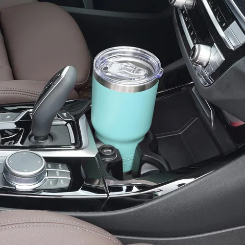 Miniatura 6 de WETOWETO - Vaso de 30oz, taza de viaje con aislamiento al vacío de acero inoxidable, taza de café y agua con recubrimiento en polvo de doble pared