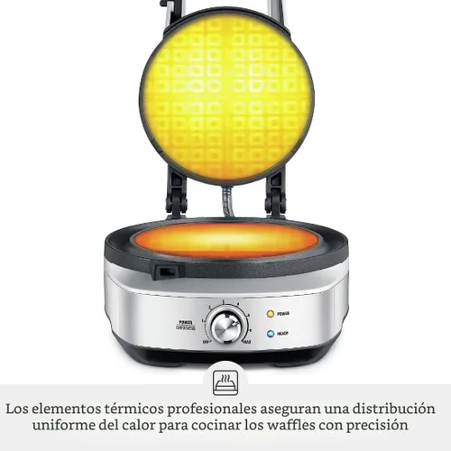 Miniatura 5 de Breville No-Mess Classic Waffle Maker BWM520XL, Acero Inoxidable Cepillado