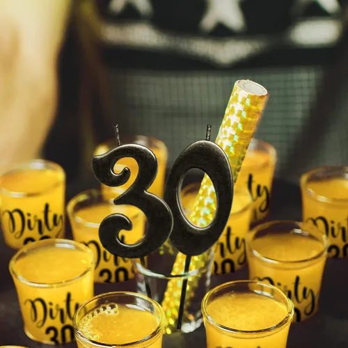 Miniatura 6 de Your Dream Party Shop Dirty 30 vasos de chupito reutilizables para cumpleaños de 30 años, juego de 12, 1.75 onzas, perfectos para decoraciones de 12