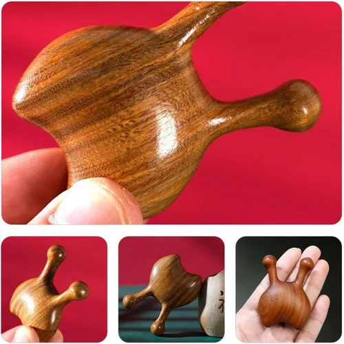 Miniatura 9 de Beaupretty Herramienta de masajeador de nariz, raspador de acupuntura facial de madera, pequeño masajeador portátil para raspado de nariz para uso