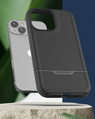 Miniatura 9 de ENCASED Funda a prueba de golpes compatible con iPhone 14, funda ultra protectora resistente para teléfono, serie Rebel (negro)