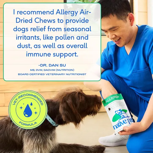 Miniatura 7 de Native Pet - Masticables para alergias para perros – Alivio de la alergia de perros para razas medianas – Apoya el alivio de la picazón estacional