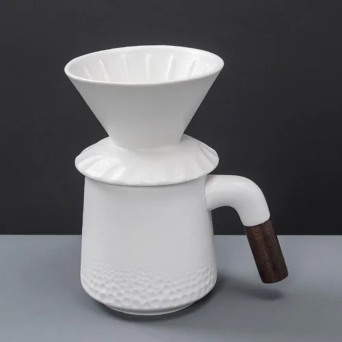 Miniatura 8 de Juego de cafetera negra hecha a mano, jarra de café de cerámica a prueba de calor ACM01B