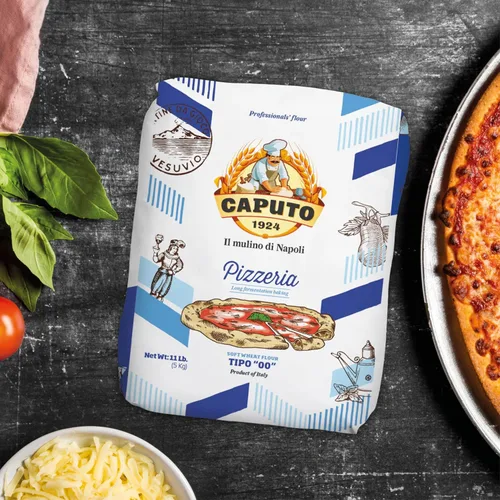 Miniatura 9 de Antimo Caputo Harina para Pizzería Azul, Bolsa de 11 Libras (5Kg) - Harina Italiana 00 - Trigo suave para masa de pizza - Hace esa pizza napolitana