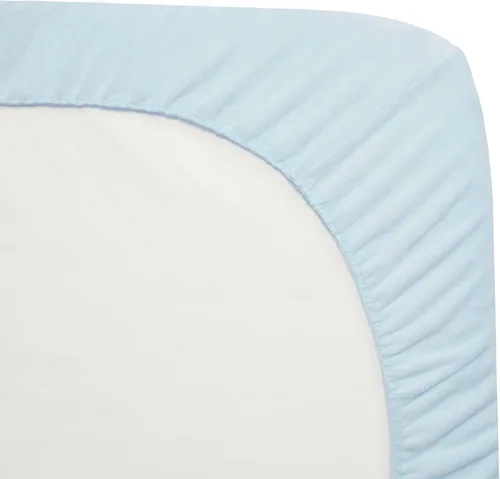 Miniatura 3 de TL Care Heavenly Soft - Sábana bajera ajustable de felpilla para cuna de 24 x 38 pulgadas, cálida y acogedora, color azul, para niños y niñas, se