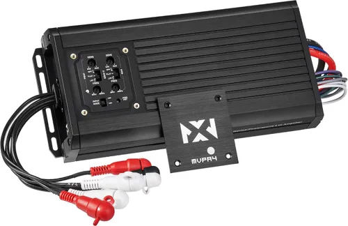 NVX MVPA4 - Amplificador Micro Clase D de 600W Total RMS de 4 Canales Puenteable Serie Marine-V Compacto para Marine/Deportes de Motor/Motocicleta |