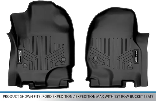 Miniatura 4 de SMARTLINER Juego de alfombrillas de primera fila compatibles con Ford Expedition 2018-2025 Ford Expedition 2018 - 2024