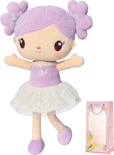 Miniatura 13 de Gloveleya Muñeca bebé niña regalos juguetes de peluche muñecas suaves regalos bebé niña cereza rojo 15 pulgadas con caja de regalo Nuevo
