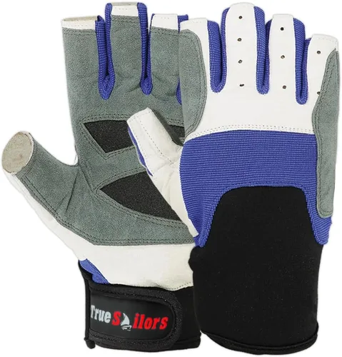 Miniatura 8 de MRX - Guantes de vela para hombres y mujeres, agarre de 3/4 dedos, ideales para vela, yate, remo, kayak, pesca, deportes acuáticos
