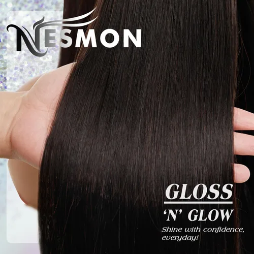 Miniatura 7 de NESMON Pelucas de cabello humano con cierre de encaje HD de 5 x 5, sin pegamento, nudos preblanqueados, densidad del 200 %, 0.004 in, encaje suizo
