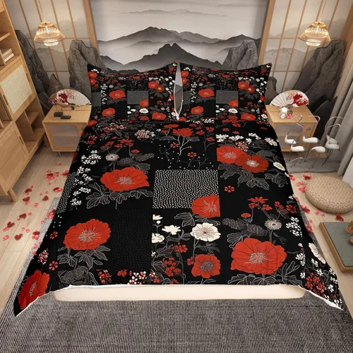 Miniatura 9 de Funda de edredón con estampado de extraterrestre, juego de ropa de cama de nave espacial para niños y niñas, decoración de habitación