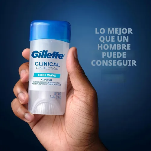 Miniatura 9 de Gillette Antitranspirante clínico y desodorante para hombres, protección contra el sudor y el olor 72 horas, frescura de larga duración, tecnología