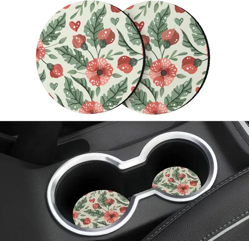Miniatura 7 de Paquete de 2 portavasos para automóvil, 2.9 pulgadas, antideslizantes, a prueba de golpes, portavasos para automóvil, accesorios interiores