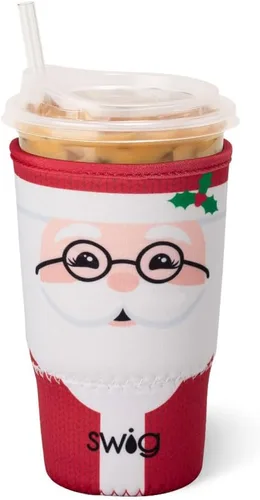 Miniatura 28 de Swig Life Coolie de Taza Helada Mediana, Funda Aislante de Taza de Café Helado de Halloween de 22oz con Asa, Coolie Aislado de Neopreno Mantiene