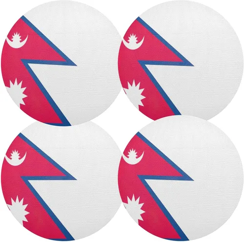 Miniatura 23 de Agender Pride Flag Round Placemats 15 Inch Seasonal Table Mats Decorative Table Mats for Home Kitchen Holiday Decoration