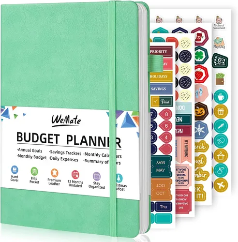 Miniatura 11 de WEMATE Planificador de presupuesto 2026 – Libro de presupuesto mensual con cuaderno de seguimiento de gastos, organizador de facturas sin fecha