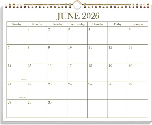 Miniatura 9 de Calendario 2026 – Calendario 2026-2027 de enero de 2026 a junio de 2027, calendario de pared colgante con encuadernación en espiral 2026