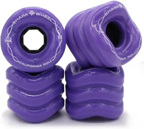 Miniatura 8 de Shark Wheel 60 mm ruedas para Longboard de crucero, Fórmula DNA, juego de 4 ruedas