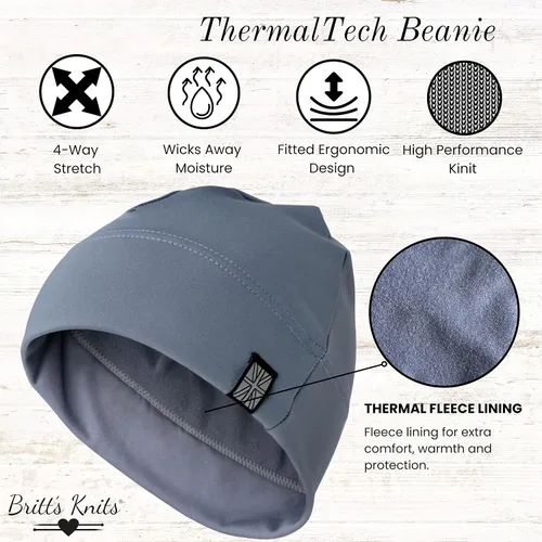 Miniatura 2 de Britt's Knits ThermalTech - Gorro de invierno con forro polar cálido para hombres y mujeres