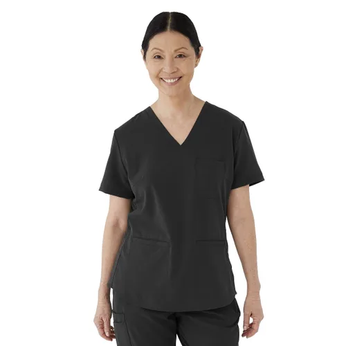 Miniatura 9 de ave. Lex - Blusa médica para mujer, estilo túnica, tela elástica en 4 direcciones, cómoda, de fácil cuidado, uniformes médicos para mujer