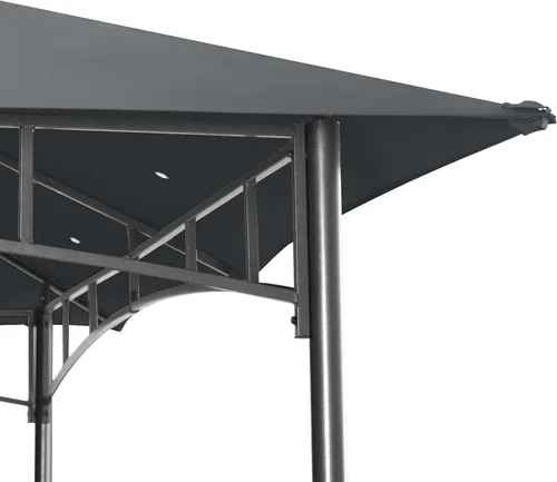 Miniatura 6 de ABCCANOPY Gazebos para patios 10x10 - Gazebo con marco de acero para exteriores para césped, patio trasero, jardín, terraza (gris oscuro)
