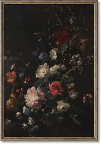 Miniatura 16 de Lienzo de diente de león en blanco y negro, diseño vintage de diente de león, póster de plantas en blanco y negro, pintura de lienzo de flores