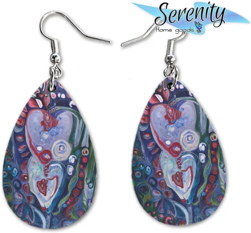 Miniatura 7 de Maureen Claffy Artist Collection Compassion Teardrop Dangle Earrings Set Cute Girls Womens Jewelry Earings Holiday Gifts Summer Decorations