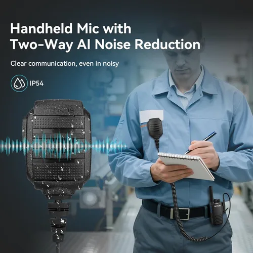 Miniatura 3 de Retevis MateTalk - Walkie Talkies B4 con micrófono de hombro impermeable, cancelación de ruido de radio de 2 vías, compacto, carga USB-C, radios