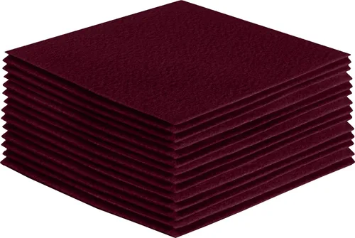 Miniatura 45 de FabricLA Hojas de fieltro acrílico para manualidades, cuadrados de fieltro precortados suaves de 4 x 4 pulgadas (3.9 in x 3.9 in), utiliza hojas
