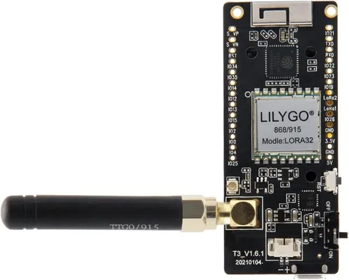 Miniatura 3 de LILYGO LoRa32 433Mhz ESP32 Placa de Desarrollo OLED 0.96 Pulgadas Tarjeta SD BLE WiFi Módulo TTGO