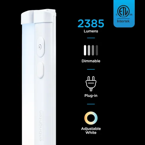 Miniatura 4 de Enbrighten Luces enchufables para debajo del gabinete de 36 pulgadas, 2386 lúmenes, cinco ajustes blancos desde (2700K-6500K), rango completo