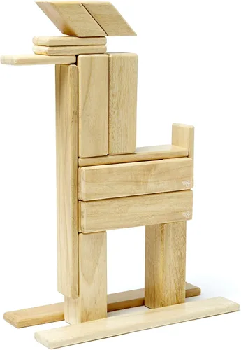 Miniatura 4 de Conjunto de 24 bloques magnéticos de madera de Tegu, Natural