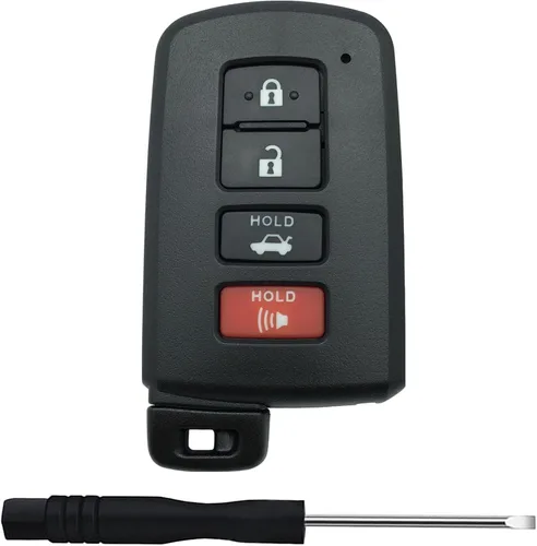 Miniatura 8 de Carcasa de repuesto para llave de automóvil Toyota Land Cruiser RAV4 4Runner Prius C V Sequoia Tacoma Tundra Corolla llavero de automóvil Csae negro