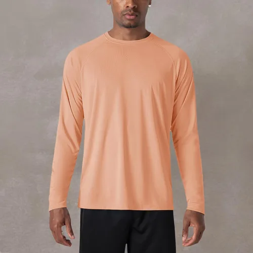 Miniatura 70 de MAGCOMSEN Camisas de manga larga para hombre, protección solar UPF 50+, camisetas atléticas para senderismo, correr, entrenamiento, protección