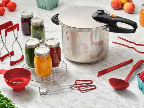 Miniatura 2 de Zavor DUO - Juego de latas a presión de 8 piezas, olla a presión de 10 cuartos de galón con kit completo de enlatado de olla a presión, incluye