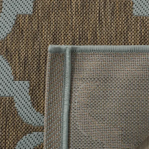 Miniatura 10 de SAFAVIEH Alfombra lavable al aire libre Courtyard Collection - 9 x 12 pies, beige y terracota, no desprende pelusa y fácil limpieza, ideal
