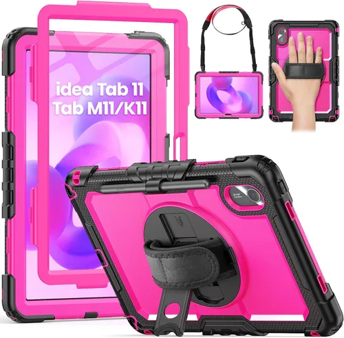 Miniatura 12 de HXCASEAC Funda para Lenovo Tab One de 8.7 pulgadas (TB-305FU) con protector de pantalla, soporte para bolígrafo, correa de mano, soporte ajustable
