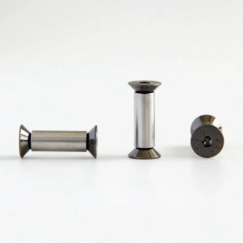 Miniatura 3 de 10 Uds. Cuchillo Mango Perno Remaches Tornillo Sujetador Tuerca DIY Material US