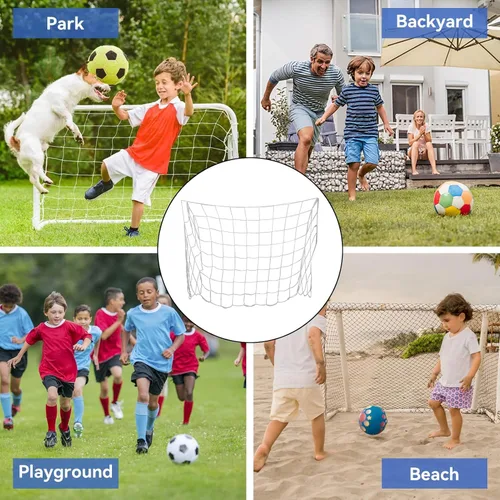 Miniatura 6 de Redes de fútbol de interior para patio trasero, red de fútbol para niños pequeños, red de rebote de repuesto para torneos deportivos, red