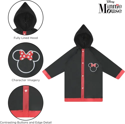 Miniatura 5 de Disney Paraguas y deslizadores para niños Minnie MouseMoanaVampirina - Conjunto de ropa de lluvia para niños pequeños y niñas pequeñas para edades