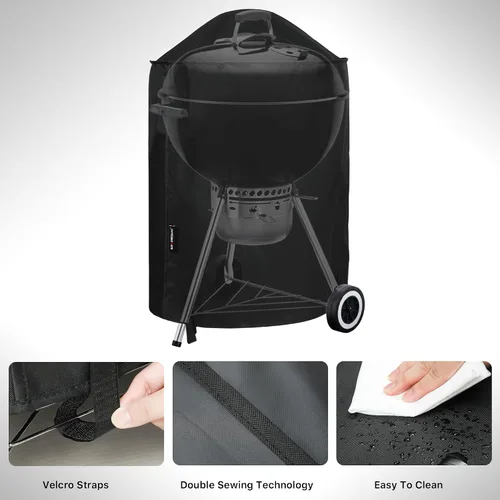 Miniatura 5 de Suphomeware Cubierta de parrilla de 18 pulgadas para Weber Kettle Charcoal, impermeable y resistente a la decoloración