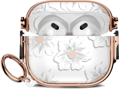 Miniatura 39 de Maxjoy para Funda Linda de AirPods 2 (2019) con Bloqueo de Seguridad, Compatible con Funda de AirPod de 2ª Generación de Mármol para Mujeres